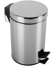 Comprar Papelera Aluminio Con Pedal Y Balde Interior 12litros #e