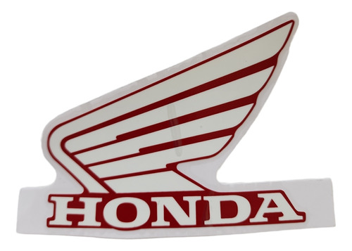 Calca Izquierda Para Tanque Moto Honda Cargo Gl150 Roja Orig