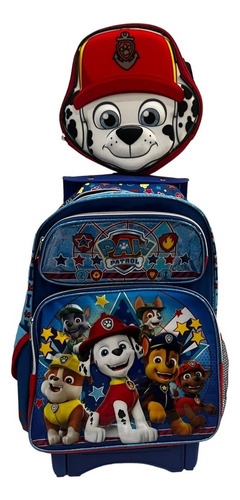 Mochila Paw Patrol Mod 1234 Con Lonchera