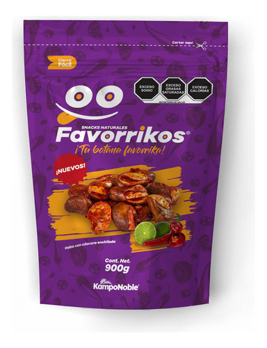 Haba Frita Con Cásacara Enchilada | Marca "Favorrikos" | Cont. Net: 900g