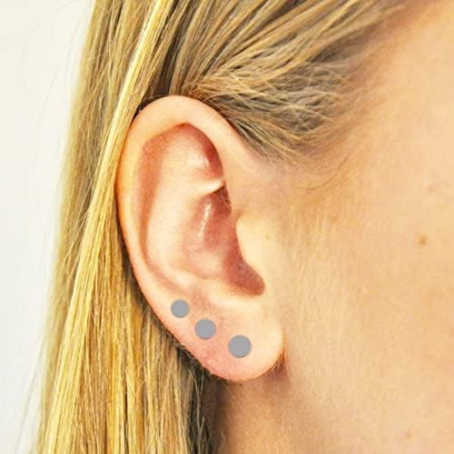 Pendientes De Tuerca Para Mujer Pendientes Redondos De Plata