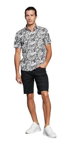 Camisa Hombre Devr Sport Manga Corta Estampada
