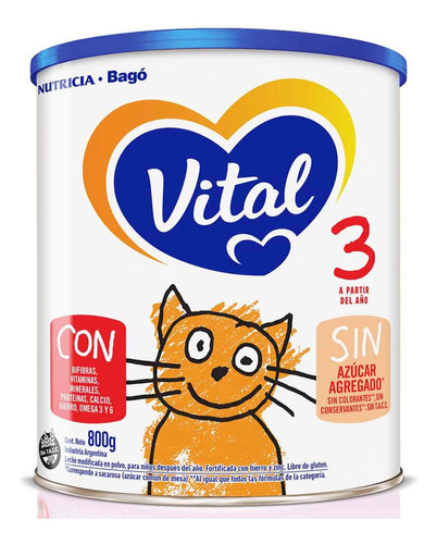 Nutricia Bagó Vital 3 en polvo 800gr lata