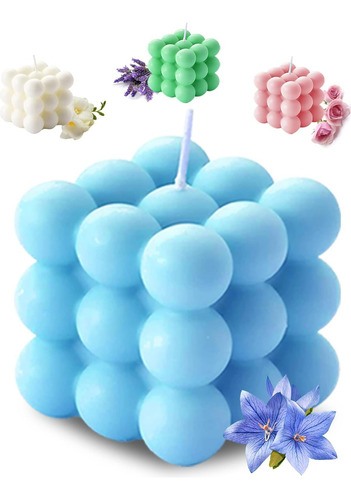 Velas Perfumadas Bubble Cube Para El Hogar Perfumadas 5.4oz