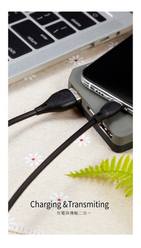 Imagen 2 de 2 de Cable Usb De Alta Velocidad Micro Wk Design Wdc-072 M