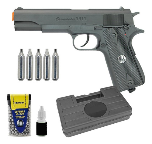 Airgun Pistola Wingun Rossi 1911 Commander W125b Co2 4.5mm