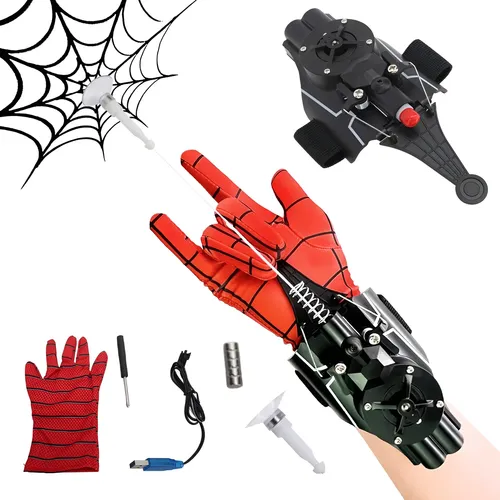 Braxel Lanzador De Telarañas Con Guantes Y Dardos – Juguete De Rol De Superhéroe Para Niños De 4 A 12 Años, Ideal Para Fiestas Y Juegos Al Aire Libre