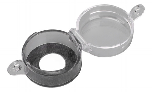 Tapa De Botón Pulsador, Cilindro De Polvo Transparente De Em