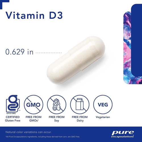 Vitamina D3 120 Capsulas 10000ui 250mcg Pure Chocolate