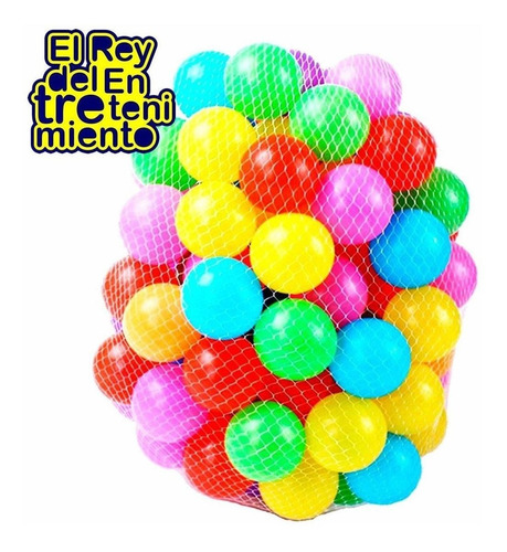 Imagen 2 de 7 de Set 50 Pelotas Pelotero Grandes 7.5cm Brillantes+ Red El Rey