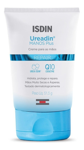 Ureadin Mãos Creme Hidratante Hand Cream Plus Isdin 51,5g