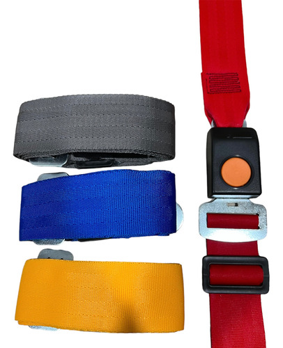 Cinturon De Seguridad Fijo 2 Puntos Colores Universal X1