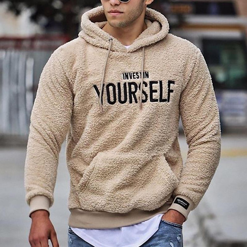 Hombres Otoño De Lana Casual Sudaderas Con Capucha Sudaderas