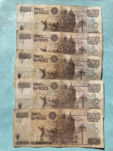 Billete 500 Pesos Ignacio Zaragoza Escaso De Coleccion Bueno