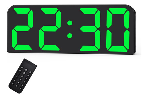 Reloj Digital De Pared Led 24 Cm Dígitos De 7.6 Cm Formato