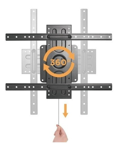 Rack Fijo Giro 360 Rotacion Vertical Horizontal Tv 42 A 80