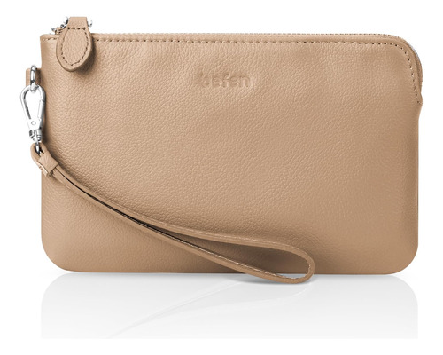 Befen Bolso De Mano De Cuero Genuino Color Canela Para Mujer