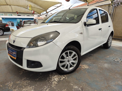 Renault Sandero Expression 1.0 2014 Branco Completo