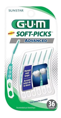 Gum Soft-picks Advanced, Cónico, Fino, 36 Unidades