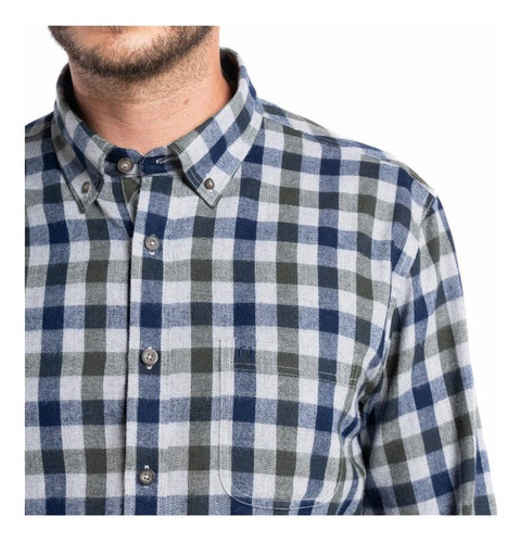 Camisa Hombre Potros Alcalá Verde/azul