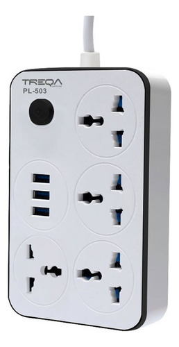 Adaptador Universal 3 Usb + 4 Tomas 3000w 10a 