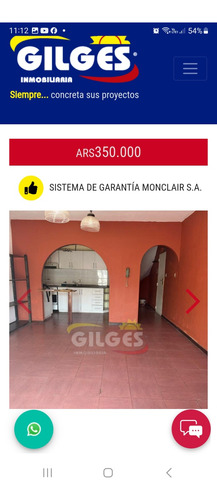 Departamento De Dos Amplios Ambientes Contrafrente