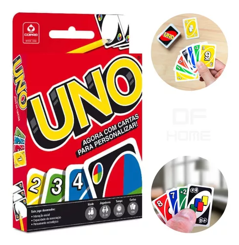 Jogo Uno Original Com Cartas Para Personalizar