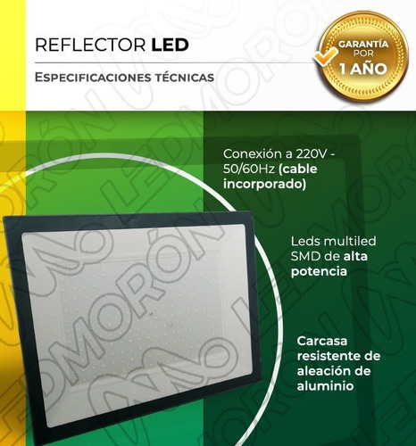 Imagen 4 de 8 de Reflector Led 50w Proyector Garantia 1 Año Linea 2018