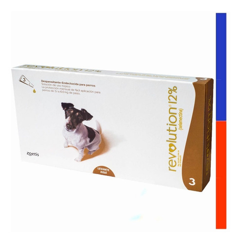Zoetis Revolution Pipeta 12% Cão - 5.1 kg - 10 kg - 3 - Kit - 3