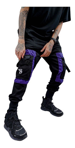 Pantalon Cargo Techwear Purple