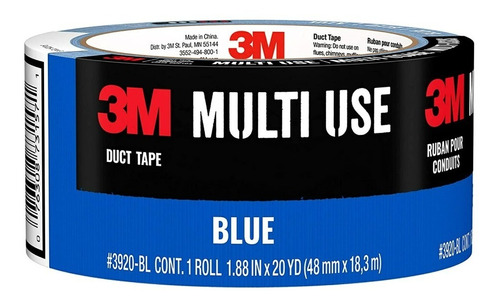 3m 3920-bl Azul Cinta Ducto Y De Uso General (48mmx18metros)