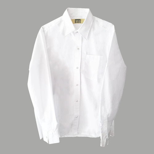 Camisa Uniforme Blanca Lisa Unisex