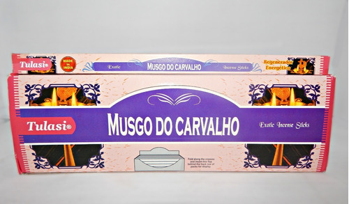 Incenso Tulasi Musgo Do Carvalho Box Com 25 Caixinhas