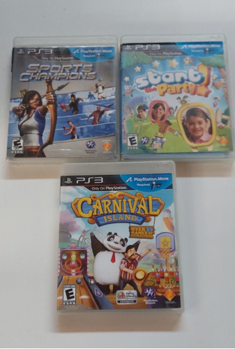 Kit Move Playstation 3 Completo Y 3 Juegos