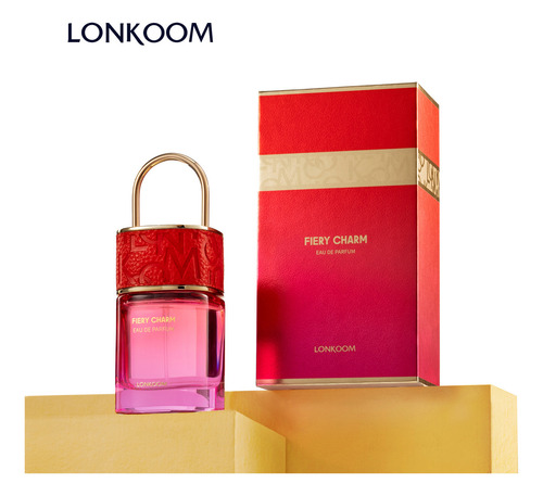 Perfume Para Ella Dulce Perfume Aromante Femenino Afrutado Dulce y de Vainilla Fresca Lonkoom Fiery Charm Floral Fruity Para Mujer 50 Ml