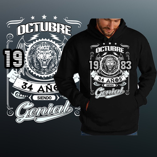 Sudadera Personalizada Made In Leyenda Genial Increible 