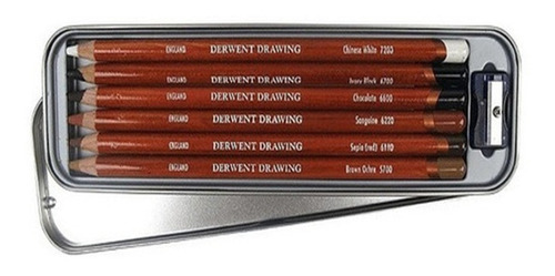 Imagen 1 de 3 de Lapices Sanguina Tierras Drawing Derwent X 6u