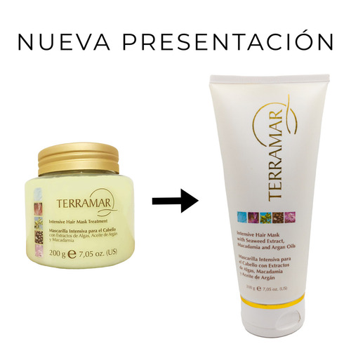 Mascarilla Intensiva Cabello Algas Macadamia Algas Terramar