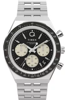 Reloj Q Timex Vintage Panda Tw2v42600 40mm En Stock