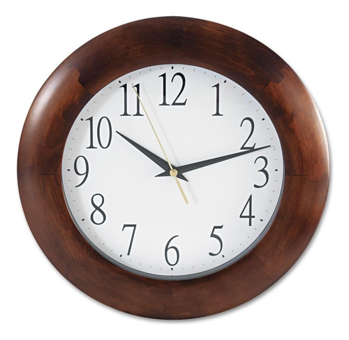 Universal Unvin. Reloj De Madera Redonda - Cherry