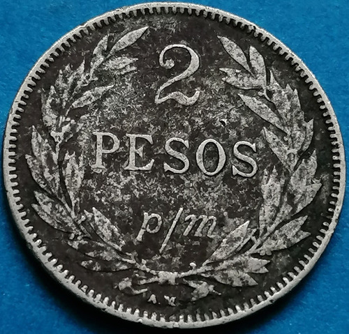 Colombia  2 Pesos P/m 1907