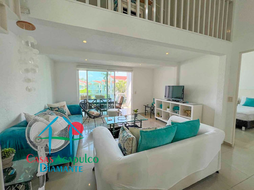 Cad Diamante Lakes Zafiro 316. Terraza Con Vista A Los Jardines Y Albercas