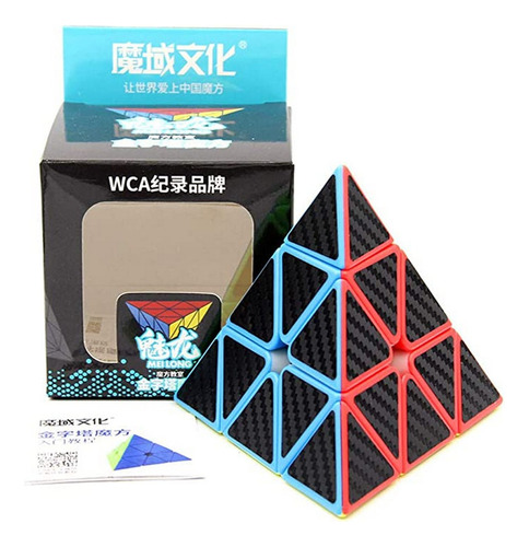 Cubo Rubik Pyraminx Meilong Jinzita Pirámide Sticker Carbono