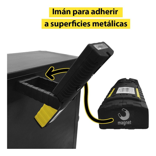 Imagen 4 de 7 de 2 Linternas Reflector Luz Led Pie Apoyo Gancho Colgable Imán