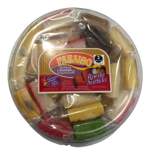 Dulce Surtido Coco, Alfajor, Leche500 Grs 22 Pzs / 3 Ruedas