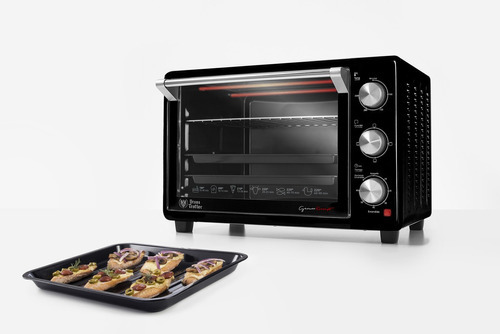 Imagen 2 de 2 de Horno de mesa eléctrico Ursus Trotter Elektro Backofen UT-BACKOFEN26 26L negro 220V