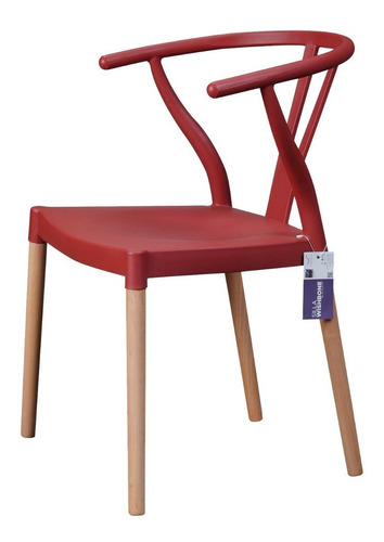 Silla Wishbone Rojo