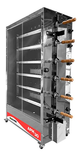 Asador De Pollo Horizontal Glp 30 Pollos 168x90cm / Dechaus