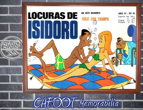 Cuadro Decorativo Locuras De Isidoro Tapa-poster Enmarcado