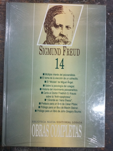 Obras Completas 14 * Sigmund Freud * Losada * Tapa Dura *